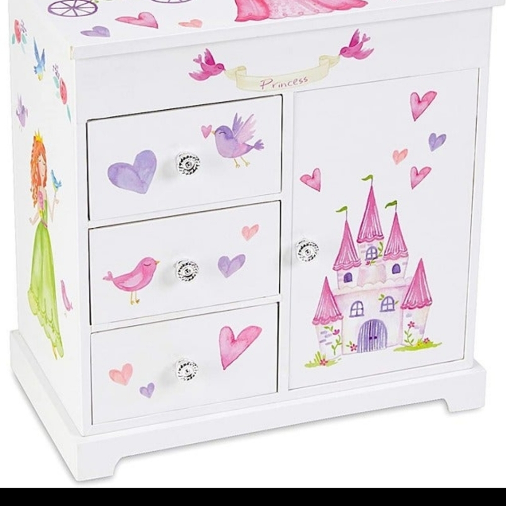 Jewelkeeper Unicorn Musical Jewelry Box with 3 Pullout Drawers | Fairy Princess